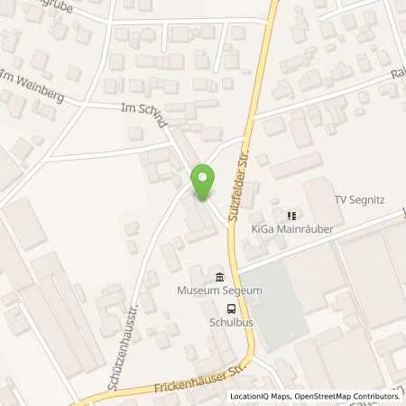 Standortübersicht der Tankstelle N-ERGIE Aktiengesellschaft in 97340 Segnitz