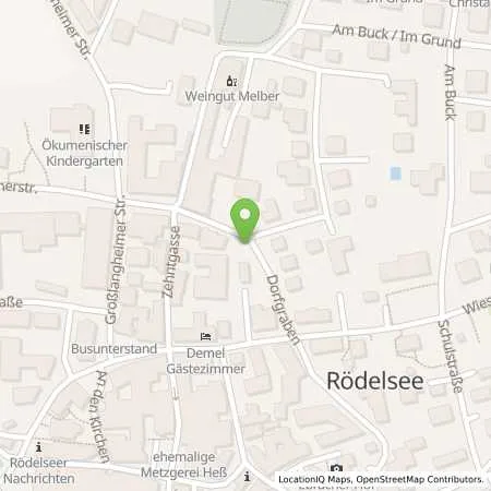 Standortübersicht der Tankstelle N-ERGIE Aktiengesellschaft in 97348 Rödelsee