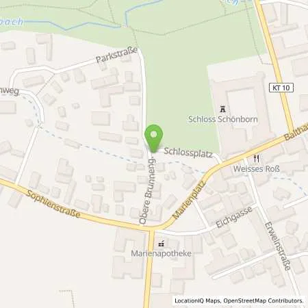 Standortübersicht der Tankstelle ÜZ Mainfranken eG in 97353 Wiesentheid