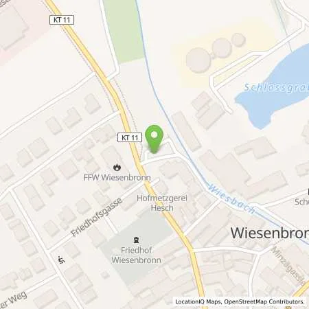 Standortübersicht der Tankstelle N-ERGIE Aktiengesellschaft in 97355 Wiesenbronn