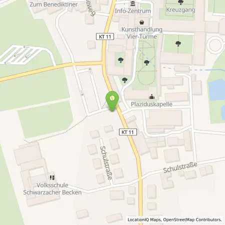 Standortübersicht der Tankstelle N-ERGIE Aktiengesellschaft in 97359 Schwarzach