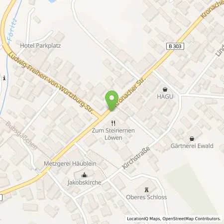 Standortübersicht der Tankstelle SÜC Energie und H20 GmbH in 96268 Mitwitz