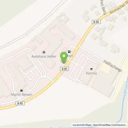 Standortübersicht der Tankstelle Autohaus Vetter Pressig in 96332 Pressig