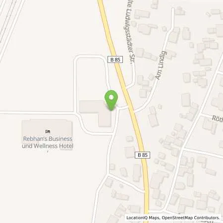 Standortübersicht der Tankstelle Charge-ON in 96342 Stockheim