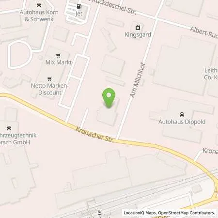 Standortübersicht der Tankstelle Autohaus Herrnleben GmbH in 95326 Kulmbach