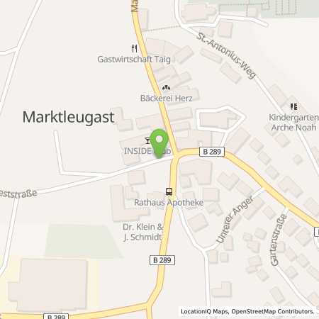Standortübersicht der Strom (Elektro) Tankstelle: N-ERGIE Aktiengesellschaft in 95352, Marktleugast