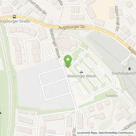 Standortübersicht der Tankstelle Stadtwerke Landsberg KU in 86899 Landsberg