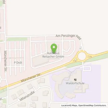 Standortübersicht der Tankstelle Autohaus Reisacher GmbH in 86899 Landsberg am Lech