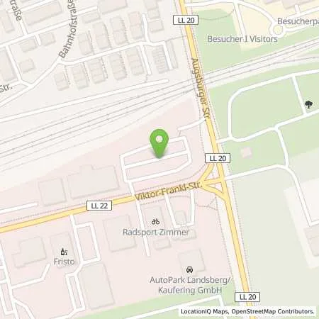 Standortübersicht der Tankstelle ALDI SÜD in 86916 Kaufering