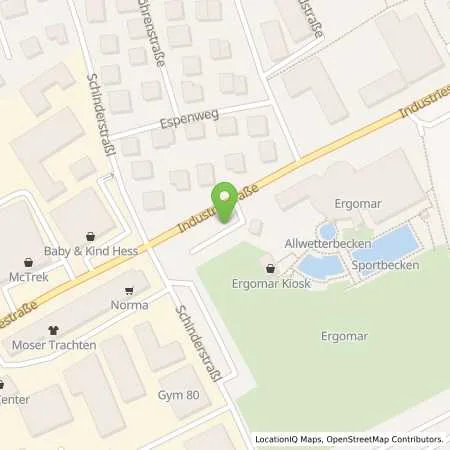 Standortübersicht der Tankstelle Überlandzentrale Wörth/Isar Altheim Netz AG in 84030 Ergolding