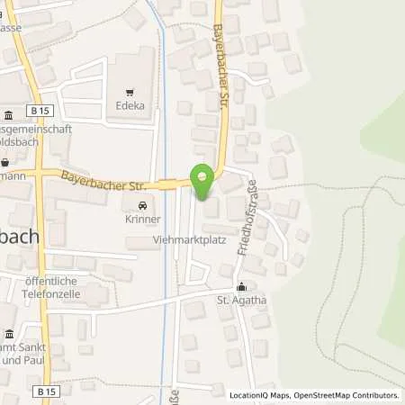 Standortübersicht der Tankstelle Energie Südbayern GmbH in 84061 Ergoldsbach