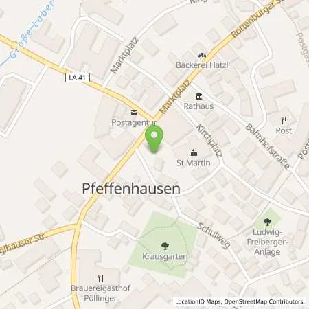 Standortübersicht der Tankstelle BürgerEnergie-Essenbach eG in 84076 Pfeffenhausen