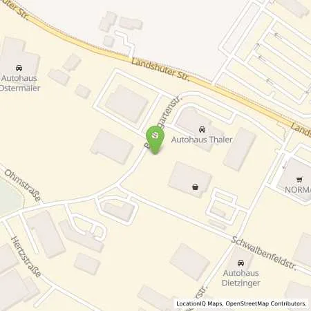 Standortübersicht der Tankstelle EnBW mobility+ AG und Co.KG in 84137 Vilsbiburg