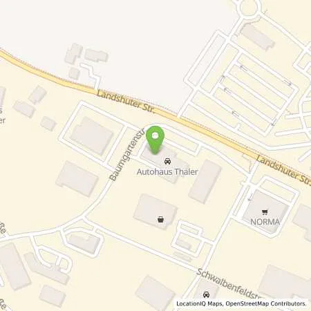 Standortübersicht der Tankstelle Autohaus Thaler KG in 84137 Vilsbiburg