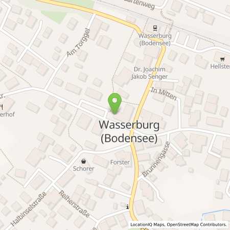 Standortübersicht der Strom (Elektro) Tankstelle: Stadtwerke Lindau (B) GmbH & Co. KG in 88142, Wasserburg
