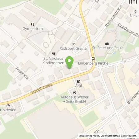 Standortübersicht der Tankstelle illwerke vkw AG in 88161 Lindenberg im Allgäu