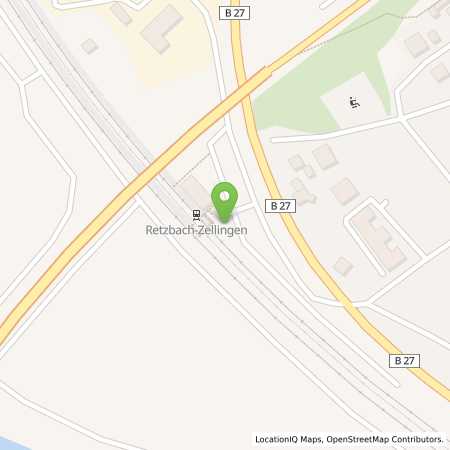 Standortübersicht der Strom (Elektro) Tankstelle: Energieversorgung Lohr-Karlstadt u. Umgebung GmbH & Co. KG in 97225, Zellingen-Retzbach
