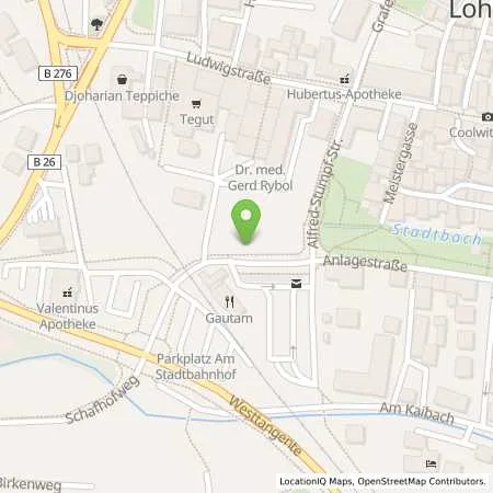 Standortübersicht der Tankstelle Energieversorgung Lohr-Karlstadt u. Umgebung GmbH & Co. KG in 97816 Lohr am Main