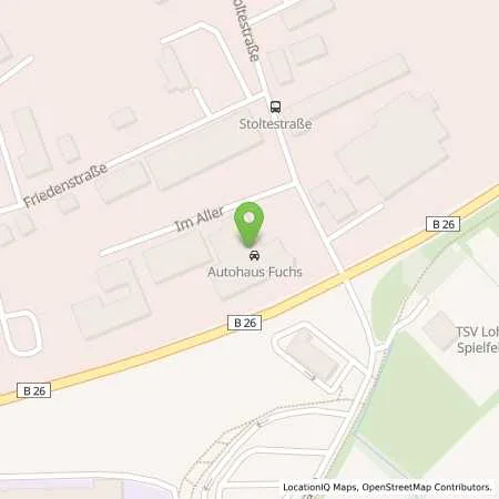 Standortübersicht der Tankstelle Autohaus Fuchs e.K. in 97816 Lohr/Main