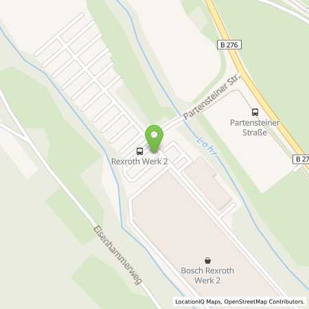 Standortübersicht der Strom (Elektro) Tankstelle: Bosch Rexroth AG in 97816, Lohr am Main