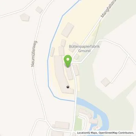 Standortübersicht der Tankstelle Büttenpapierfabrik Gmund GmbH und Co. KG in 83703 Gmund am Tegernsee