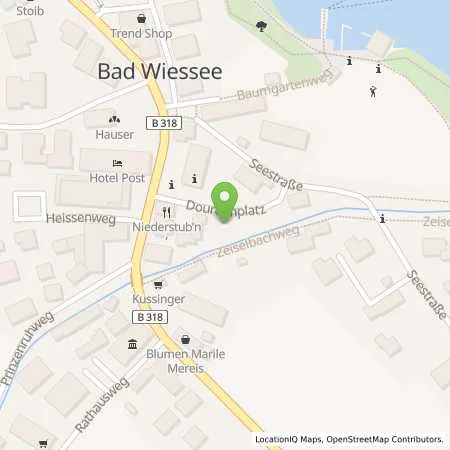 Standortübersicht der Tankstelle Elektrizitätswerk Tegernsee Vertriebs- und Service-KG in 83707 Bad Wiessee