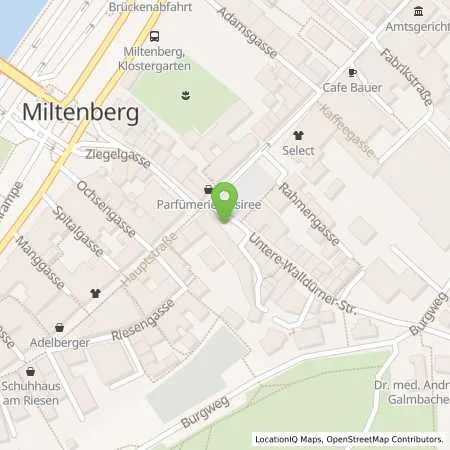 Standortübersicht der Tankstelle EMB Energieversorgung Miltenberg - Bürgstadt GmbH & Co. KG in 63897 Miltenberg