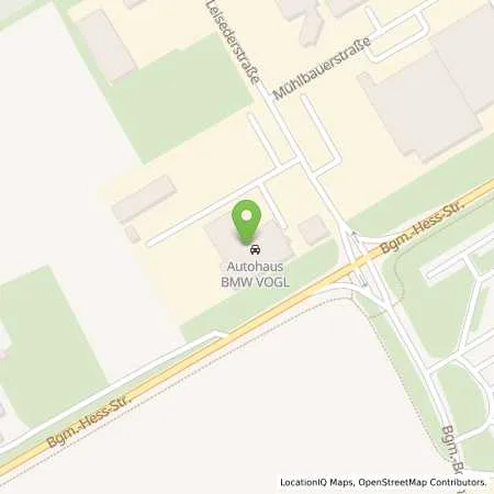 Standortübersicht der Tankstelle Autohaus Vogl e.K. in 84453 Mühldorf