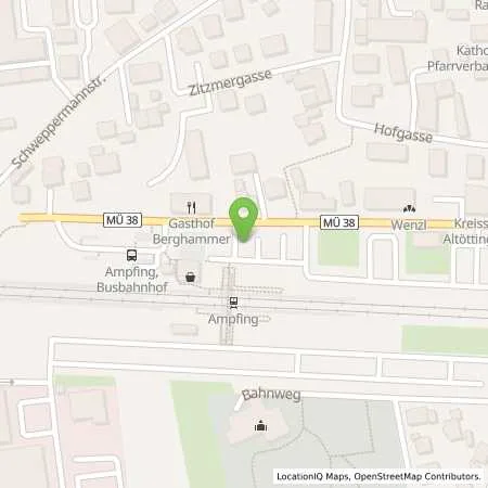 Standortübersicht der Tankstelle Energie Südbayern GmbH in 84539 Ampfing