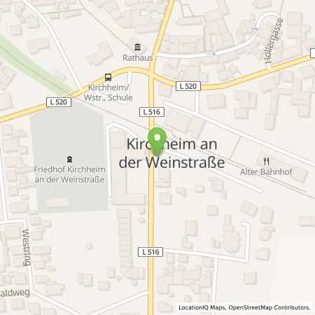 Standortübersicht der Tankstelle Pfalzwerke AG in 67271 Kirchheim