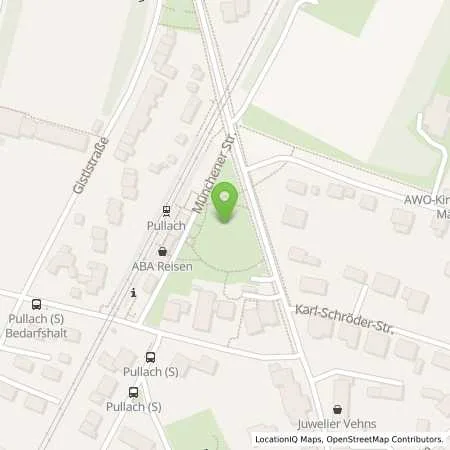 Standortübersicht der Tankstelle Gemeinde Pullach i. Isartal in 82049 Pullach i. Isartal