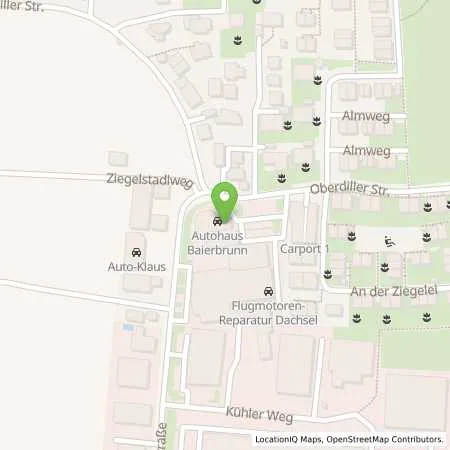 Standortübersicht der Tankstelle Autohaus Baierbrunn GmbH in 82065 Baierbrunn