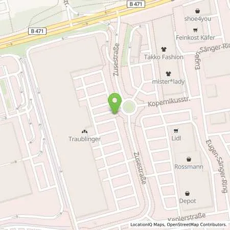 Standortübersicht der Tankstelle EnBW mobility+ AG und Co.KG in 85649 Brunnthal