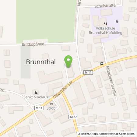 Standortübersicht der Strom (Elektro) Tankstelle: Gemeinde Brunnthal in 85649, Brunnthal