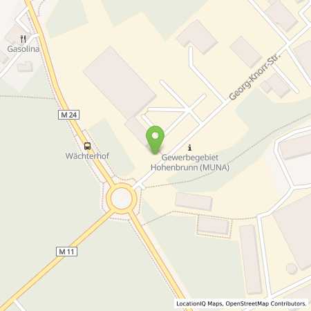 Standortübersicht der Strom (Elektro) Tankstelle: Gemeinde Hohenbrunn in 85662, Hohenbrunn