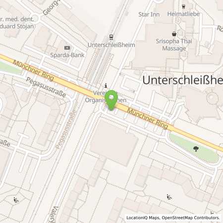 Standortübersicht der Strom (Elektro) Tankstelle: Stadt Unterschleißheim in 85716, Unterschleiheim