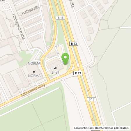 Standortübersicht der Strom (Elektro) Tankstelle: Shell Deutschland Oil GmbH in 85716, Unterschleiheim