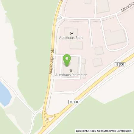 Standortübersicht der Tankstelle Autohaus Pielmeier GmbH & Co. Vertriebs KG in 86529 Schrobenhausen