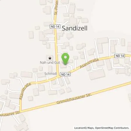 Standortübersicht der Tankstelle Architekturbüro Mießl GmbH in 86529 Schrobenhausen