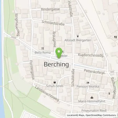 Standortübersicht der Tankstelle Josef Geyer e-mobil GmbH & Co. KG in 92334 Berching