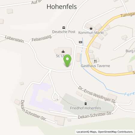 Standortübersicht der Strom (Elektro) Tankstelle: N-ERGIE Aktiengesellschaft in 92366, Hohenfels