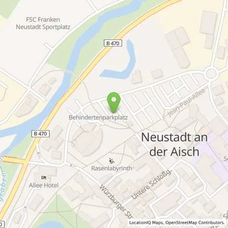 Standortübersicht der Tankstelle Stadtwerke Neustadt a. d. Aisch GmbH in 91413 Neustadt a. d. Aisch