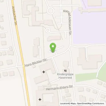 Standortübersicht der Tankstelle Stadtwerke Neustadt a. d. Aisch GmbH in 91413 Neustadt a. d. Aisch