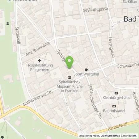 Standortübersicht der Tankstelle Stadtwerke Bad Windsheim in 91438 Bad Windsheim