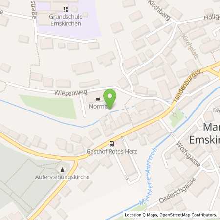 Standortübersicht der Strom (Elektro) Tankstelle: N-ERGIE Aktiengesellschaft in 91448, Emskirchen