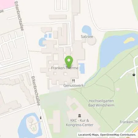 Standortübersicht der Tankstelle Franken-Therme Bad Windsheim GmbH in 91463 Bad Windsheim