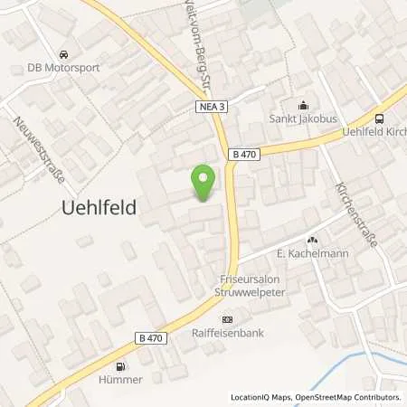 Standortübersicht der Tankstelle N-ERGIE Aktiengesellschaft in 91468 Uehlfeld