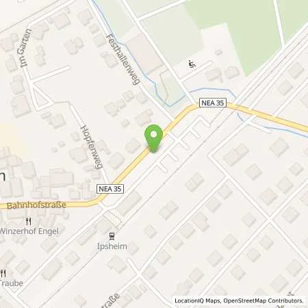 Standortübersicht der Tankstelle N-ERGIE Aktiengesellschaft in 91472 Ipsheim