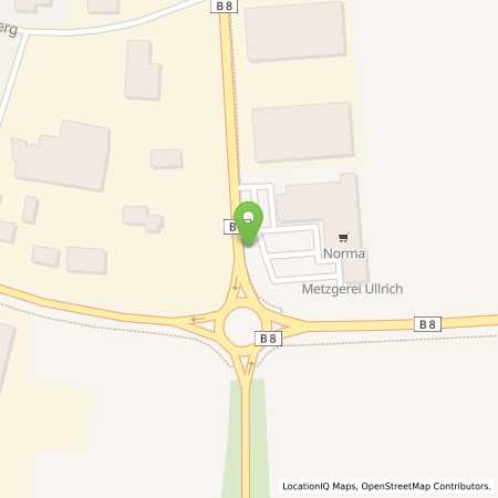 Standortübersicht der Strom (Elektro) Tankstelle: N-ERGIE Aktiengesellschaft in 91477, Markt Bibart