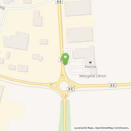 Standortübersicht der Tankstelle N-ERGIE Aktiengesellschaft in 91477 Markt Bibart